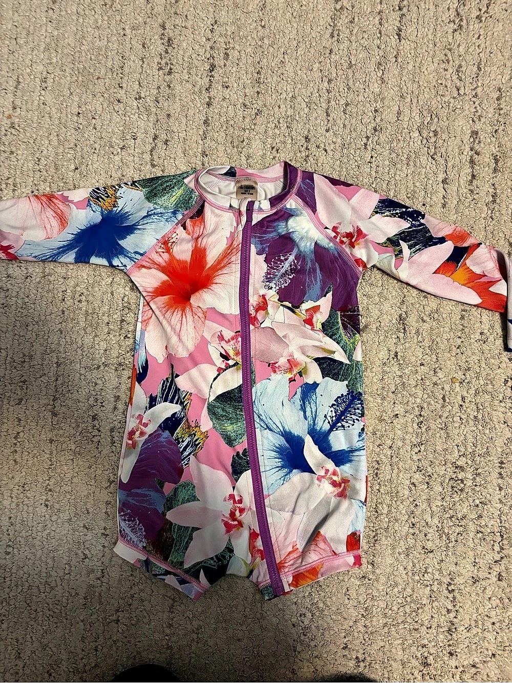 Bonds Floral One-Piece Swimsuit Size 2T Like New